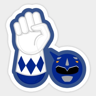 BLUE RANGER hand-power Sticker